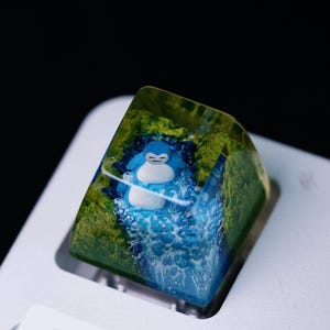 50% OFF Sno.rlax Keycap, Artisan Custom Resin Keycap for MX Cherry Switches, Kawaii SA Profile Handmade Gift for Anime Fans