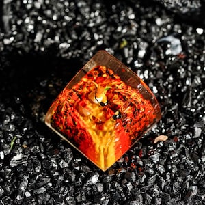 50% OFF Dra.gon.ite Ver2 Keycap, Artisan Custom Resin Keycap for MX Cherry Switches, Kawaii SA Profile Handmade Gift for Anime Fans