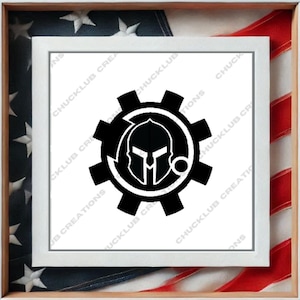 AR15 M4 Bolt Face Spartan Sticker - FREE Random Bonus Stickers With Every Order - New Colors Added