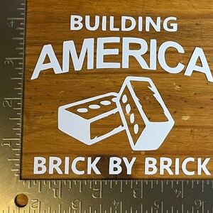 Building America Bricklayer Sticker FREE Random Bonus Stickers With ...