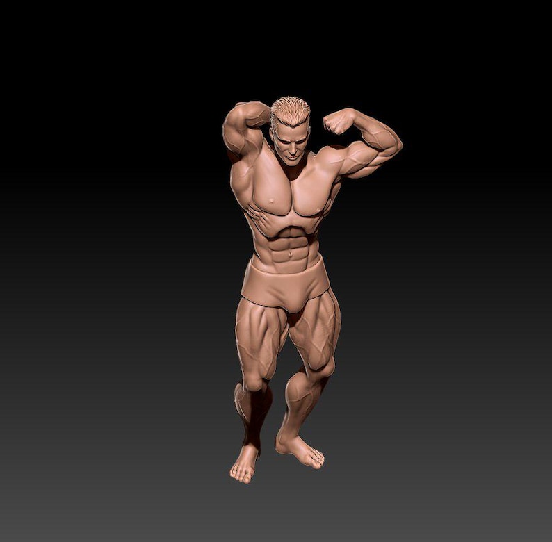 Sport Man Bodybuilder 3D MODEL STL File for 3D Printing - Etsy