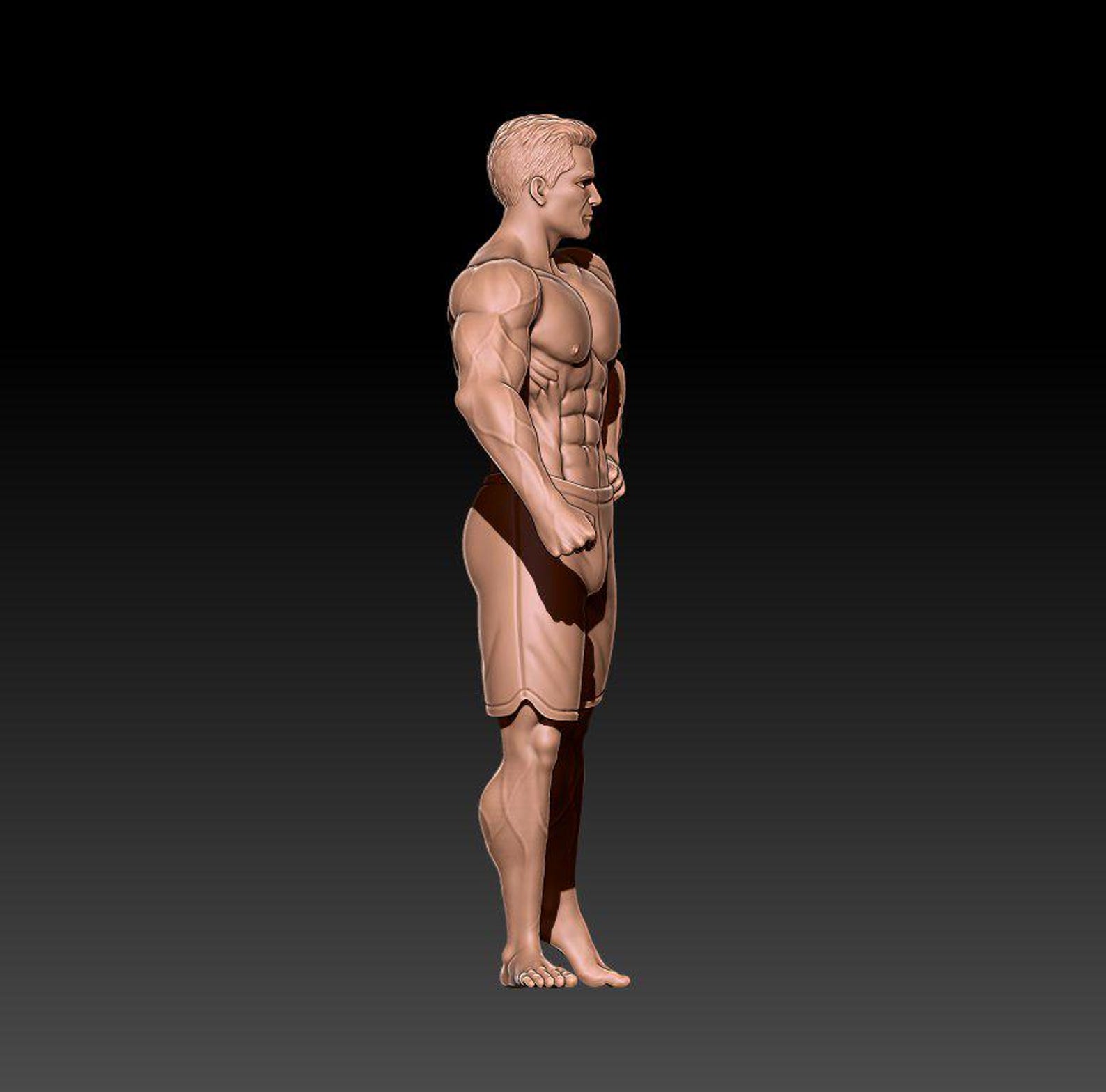 Sport Man Bodybuilder 3D MODEL STL File for 3D Printing - Etsy