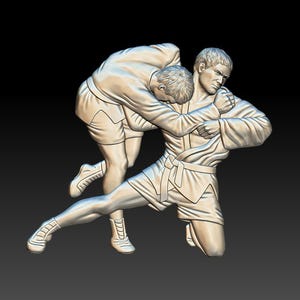 Sambo relief, 3D STL Model for CNC Router, stl files, Engraver, Aspire, Vectric, Easel