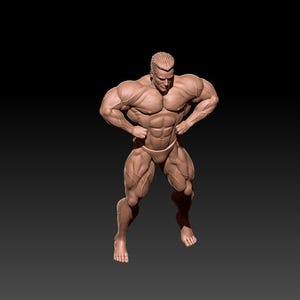 Bodybuilder Man 3D MODEL STL File for 3D Printing - Etsy
