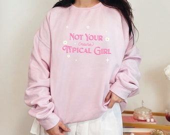 Not Your Neurotypical Girl Crewneck Sweatshirt, Autism Acceptance Shirt, Neurodiversity, Neurodivergent, ADHD, AuDHD, Mental Health Shirt