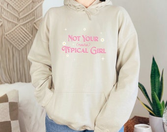 Not Your Neurotypical Girl Hooded Sweatshirt, Autism Acceptance Shirt, Neurodiversity, Neurodivergent, ADHD, AuDHD, Mental Health Hoodie