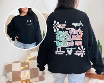 RBT Crewneck Sweatshirt, Dear Tiny Human Shirt, Registered Behavior Technician, Autism Sweater, ASD Shirt, Inclusion, Acceptance Sweatshirt