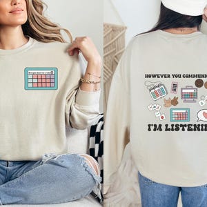 Everyone Deserves a Voice Crewneck Sweatshirt, AAC Sweater, Speech Therapy Shirt, BCBA Communication Shirt, Autism Shirt, RBT Aac Shirt