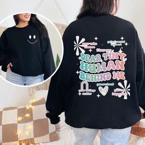 BCBA Crewneck Sweatshirt, Dear Tiny Human Shirt, Board Certified Behavior Analyst, Autism Sweater, ASD Shirt, Inclusion, Acceptance Shirt