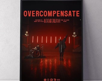 Digital nedladdning av Twenty One Pilots "Överkompensera"-affisch