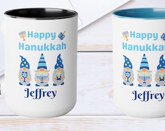 Funny Hanukkah Mugs, Ceramic Coffee Mug,  , Hanukkah Gifts Coffee Lovers, Gifts for Students, Teacher Gifts, Unisex Gifts, Personalized Mug