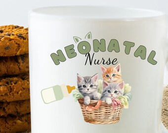 Neonatal Nurse Ceramic Coffee Mug, Nurse Appreciation Gift, Neonatal Unit Teacup, Nicu Crew, Neonatal ICU, Ceramic Coffee Cup