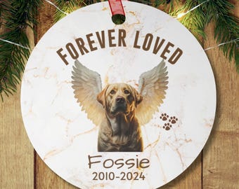 Adornos conmemorativos para perros, regalo personalizado de condolencia para mascotas, recuerdos con temática de alas de ángel para perros, regalo de recuerdo, adorno para mascotas