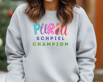 Funny Purim Schpiel Champion Unisex Crewneck Sweatshirt
