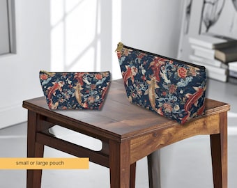 Mahjong Tile Storage, Travel Zipper Pouch, Oriental Koi Fish Chinoiserie Grandmillennial  Mah Jong Gift for Her