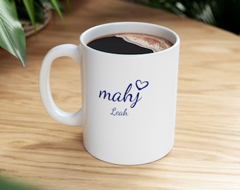 Mahj Love Personalized & I Crak Myself Up Funny Ceramic Mug for Mahjong Players Gifts