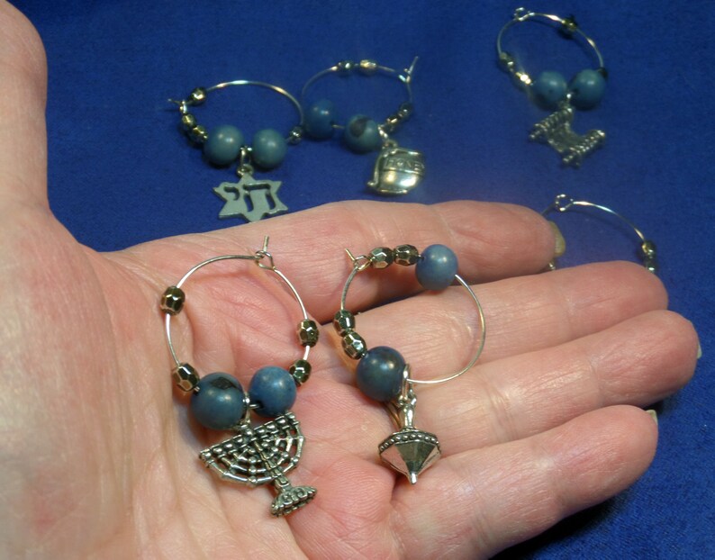 Jewish Wine Charms Wine Glass Wine Charms Coffee Cup Etsy