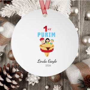 Adorno personalizado de Purim, máscara simbólica de Grager, decoración para el hogar de la festividad judía. 1st_Purim