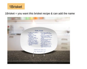 Custom Photo or Typed Handwritten Recipes Platter or Tea Towel Keepsake, Family Heirloom Traditions Hanukkah Holiday Gifts