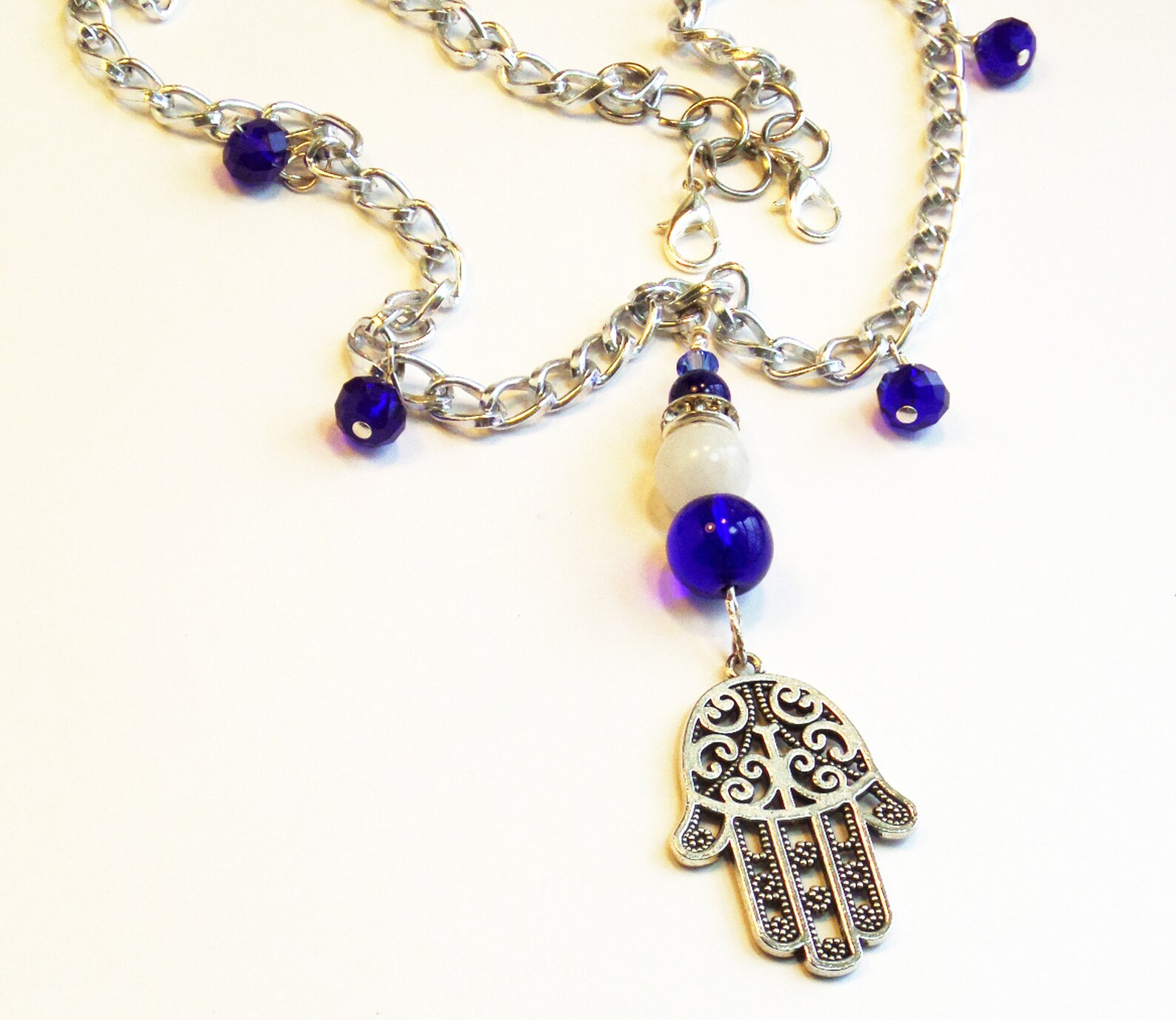 Jewish Jewelry Hamsa Necklace Hand of God Necklace Charm Etsy