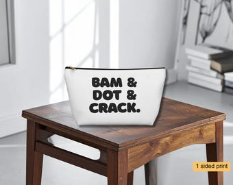 Bam Dot & Crak Mahjong Tote Bag, Makeup Pouch, Tea Towel, Mahj Lovers Gifts