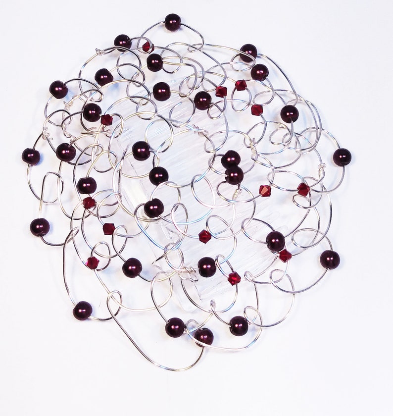 Womens Kippot Bat Mitzvah Kippah Silver Wire Burgundy Etsy