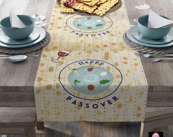 Matzah Passover Linens Pesach Seder, Jewish Home Décor Gifts for Hostess