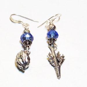 Sukkot Jewelry Lulav and Etrog Earrings, Jewish Jewelry, Jewish Holiday Jewelry