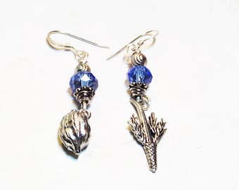 Sukkot Jewelry Lulav and Etrog Earrings, Jewish Jewelry, Jewish Holiday Jewelry
