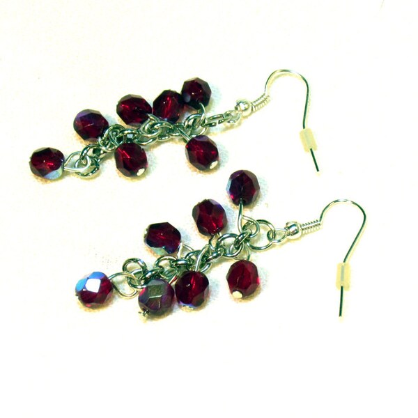 Garnet Earrings - January birthstone