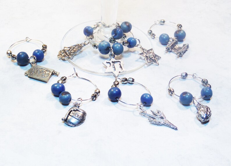 Jewish Wine Charms Wine Glass Wine Charms Coffee Cup Etsy