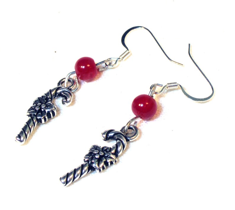 Red Candy Cane Earrings  VIP Sale image 0