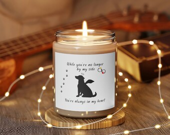 Dog Memorial Candle, Dog Loss,  Personalized Photo, Loss of Pet, Sympathy Gifts, Eco-friendly, Dog Lover