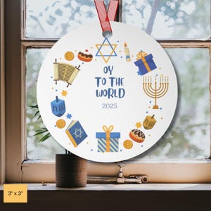 Hanukkah Metal Ornaments, Chanukah Gifts, Modern Judaica, Jewish Holiday Decor