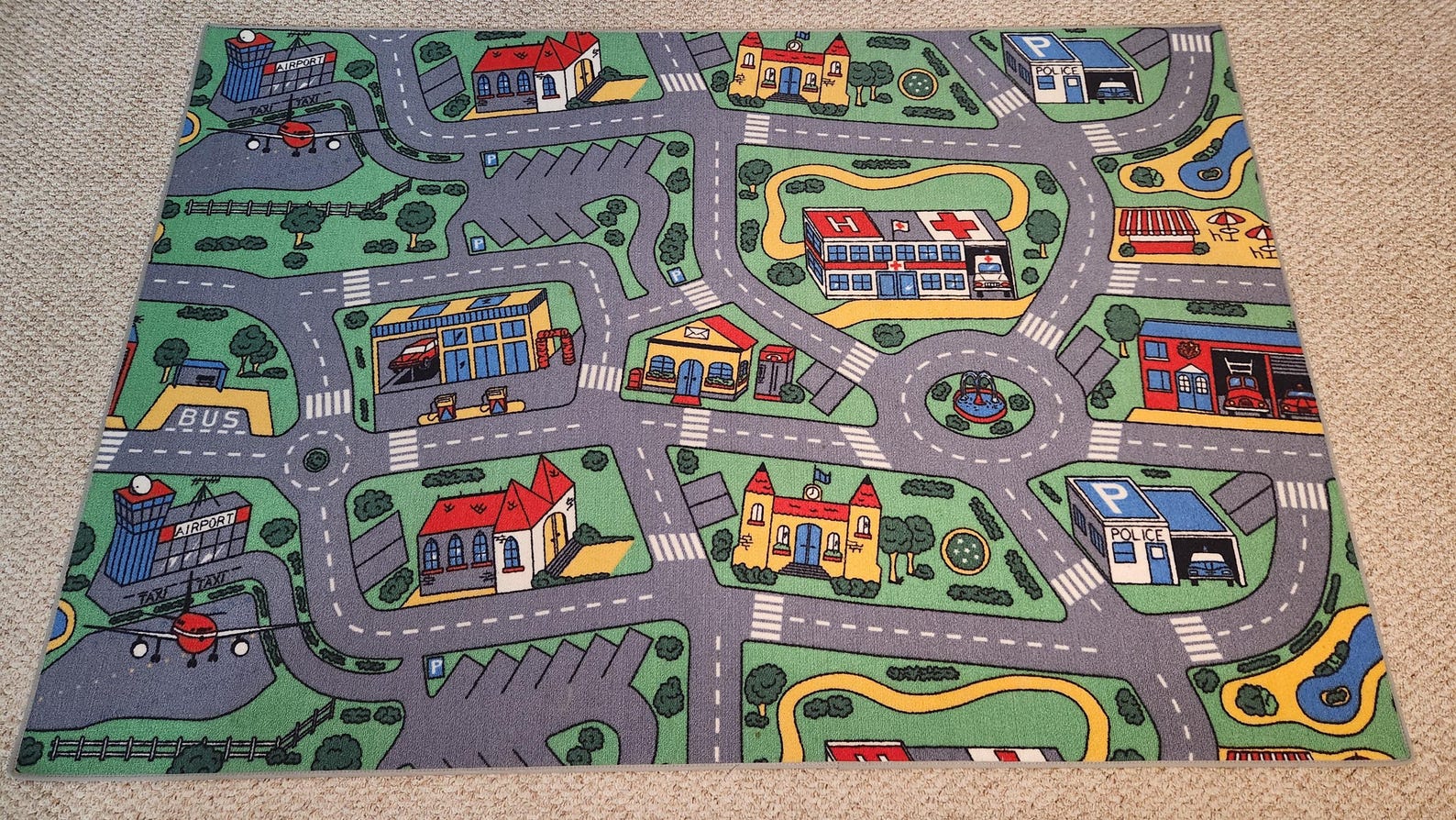 EXTREMELY RARE | VINTAGE City Car Map Rug | 1990's Original | the Holy ...