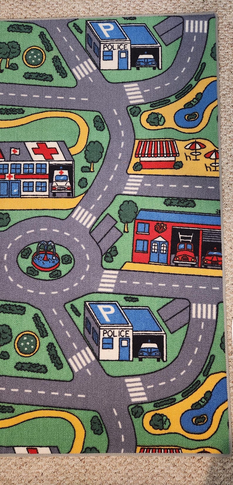 EXTREMELY RARE | VINTAGE City Car Map Rug | 1990's Original | the Holy ...