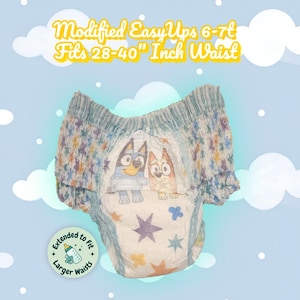 Modifizierte Pampers EasyUps 6-7t ( passt 72cm - 102cm Taille )