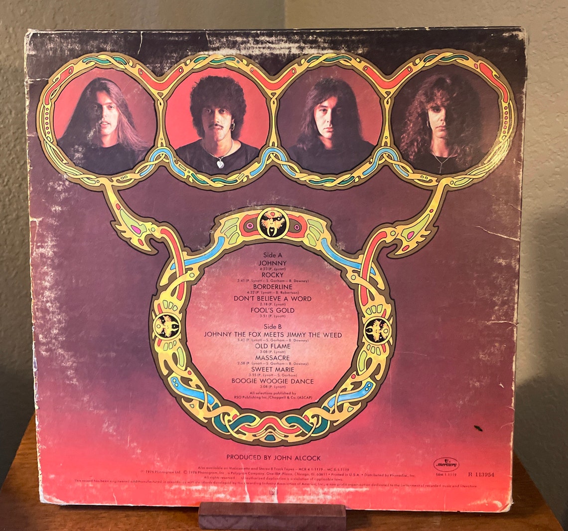 Vintage Thin Lizzy Johnny The Fox Vinyl Record Album | Etsy