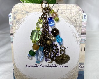 Glue Bottle Dangle Charms Beads Bottle Decoration Handmade Bronze Color Chains