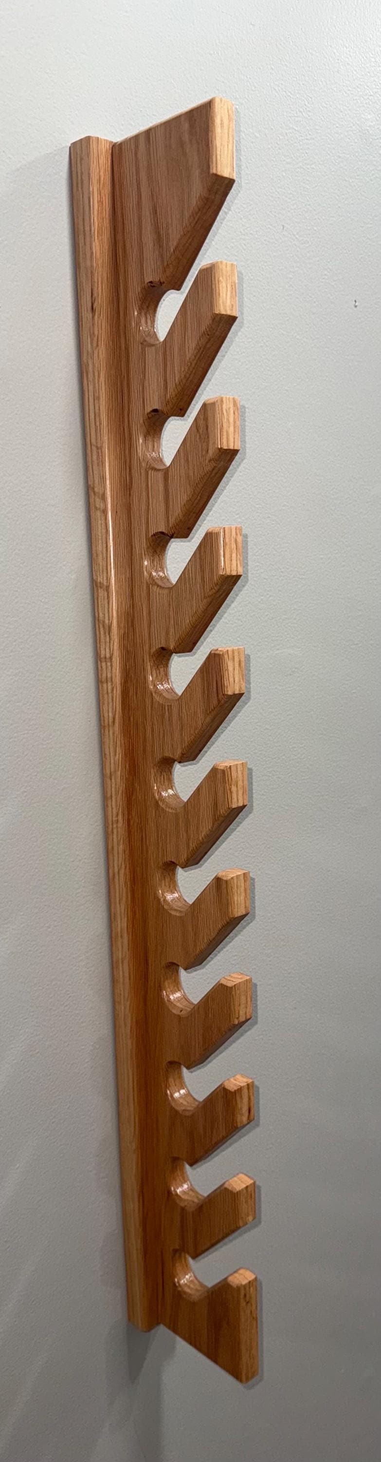 Oak Cap Rack Handcrafted Red Oak Hat Rack: Wall Mounted Baseball Cap Display - Etsy