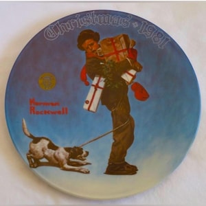 Norman Rockwell Christmas 1981 Plate