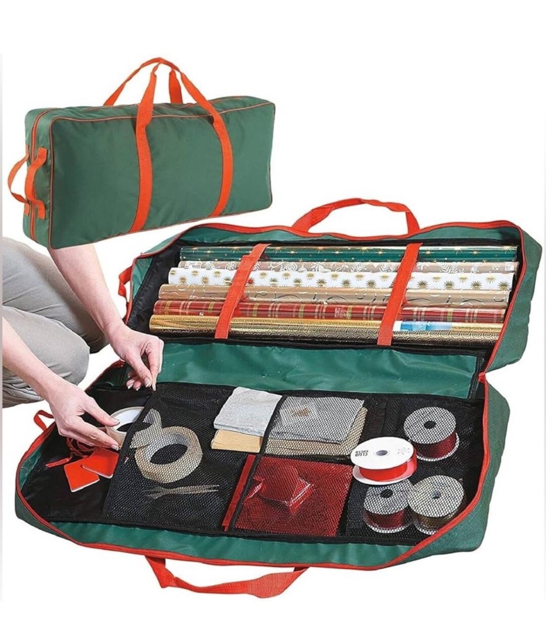 Lrxinki Geschenkpapier Aufbewahrung Weihnachten Ges Produktbild-Vorschau 10