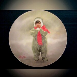Winterengel-verzamelbord Donald ZOLAN Snow WONDER OF Childhood