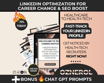 LinkedIn Optimization For Career Change & SEO Boost, Optimize your LinkedIn Profile For Health-Tech Roles, Keyword Optimization To Get Found