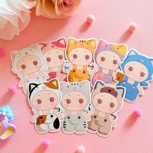 Sonny Baby Angel Cat’s life | Handmade Sticker | Sticker for laptop, bottle, planner, car, phone case | Holographic or matte