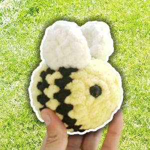 Bee Crochet Amigurumi; cute handmade homemade yarn craft stuffed animal plush toy plushie insect bug
