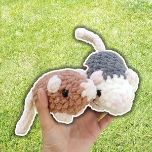 Rat Opossum Crochet Amigurumi Mouse; cute handmade homemade stuffed animal plush toy plushie yarn craft Remy ratatouille rodent