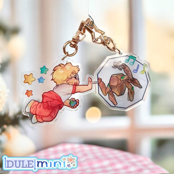 Project Hail Mary Grace Rocky arcrylic magnet Keychains set 2 inch