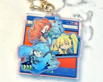ボーカロイド キーホルダー: 初音ミク、累テト、秋田ねる - Etsy 日本
