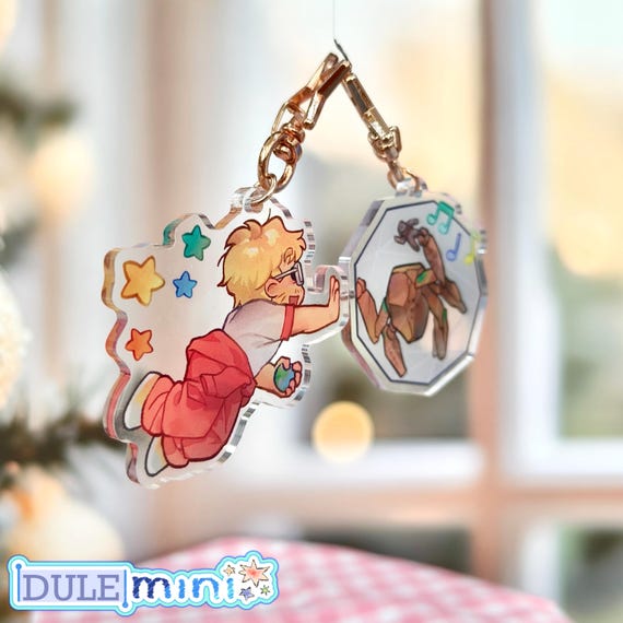 Project Hail Mary Grace Rocky Arcrylic Magnet Keychains Set 2 Inch